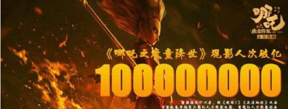 哪吒觀影人次破億、票房超過30億，扛起票房大旗的第19天~