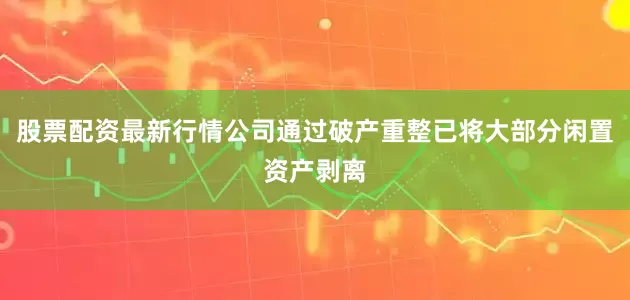 股票配资最新行情公司通过破产重整已将大部分闲置资产剥离